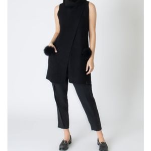 Black Rudsak Fur Vest